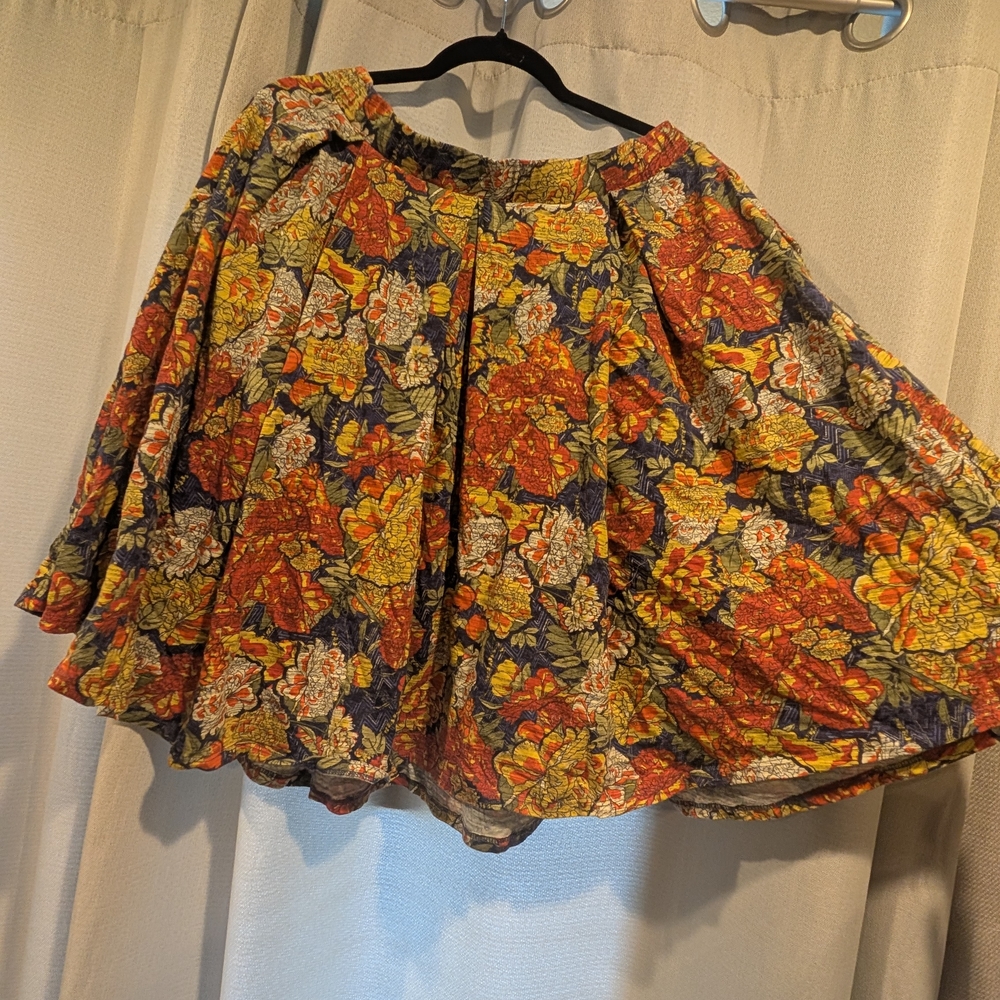 LuLaRoe Multicolor Floral Skater Skirt